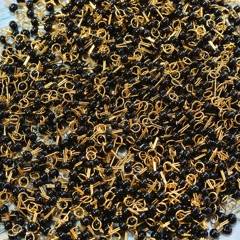 Comimark 100Pcs Black Gold Tone Soldering PCB Board Breadboard Test Point Pin - Image 3